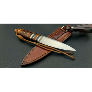 СКІН-ДУ МОТИВИ ексклюзивний ніж ручної роботи майстра студії Fomenko Knifes, купити замовити в Україні (Сталь - N690). Photo 2